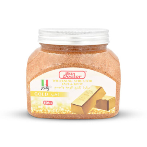 Skin Doctor Gold Scrub for Face & Body - Luxurious Exfoliation 500g