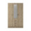 RD Furniture Ready assembled Classic 3 Door 3 Drawer Combi Mirrored Wardrobe Oak 1