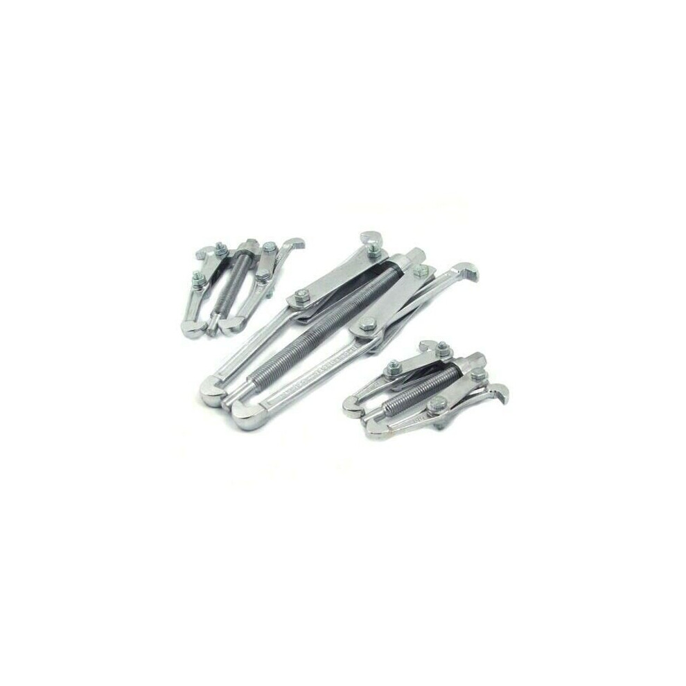 3 x 2 LEG JAW REVERSIBLE GEAR HUB BEARING PULLER REMOVAL TOOLS SET 4'' 6'' 10''