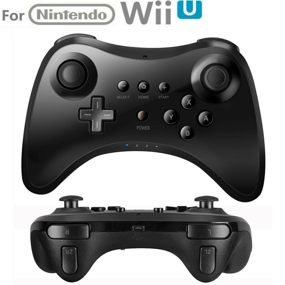 Wii U Pro Bluetooth Wireless Controller Gamepad - BLACK