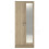 RD Furniture Ready assembled Classic 2 Door Mirrored Wardrobe Oak 1