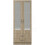 RD Furniture Ready assembled Classic 2 Door 2 Drawer Mirrored Wardrobe Oak 1