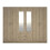 RD Furniture Ready assembled Classic 6 Door Mirrored Wardrobe Oak 1