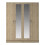 RD Furniture Ready assembled Classic 4 Door Double Mirrored Wardrobe Oak 1