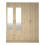 RD Furniture Ready assembled Classic 4 Door 2 Drawer Mirrored Wardrobe Oak 1