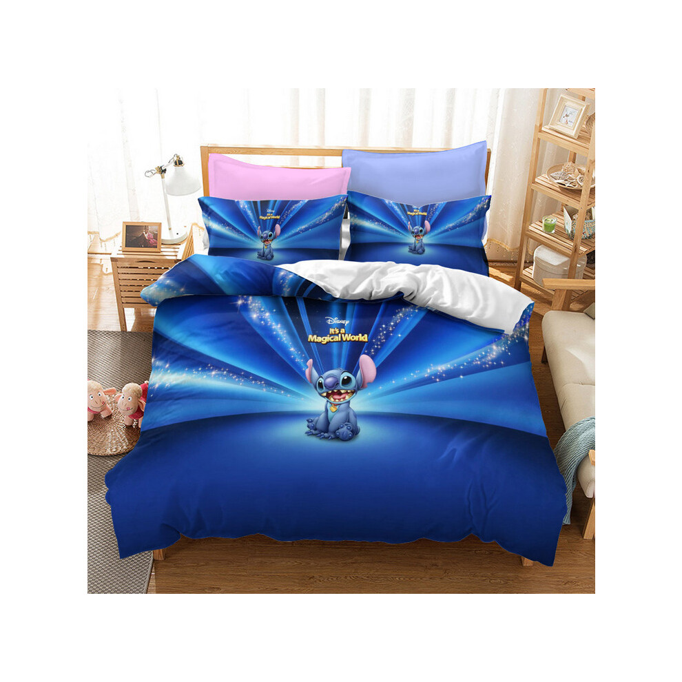 (Style 06, Double) Lilo Stitch Bedding Single Double Duvet Cover Set