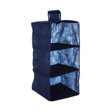 3 SECTIONS BLUE HANGING GARMENT ORGANISER