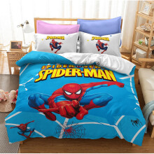 (Pattern 16, Double) Spiderman Bedding Single Double Duvet Cover Set