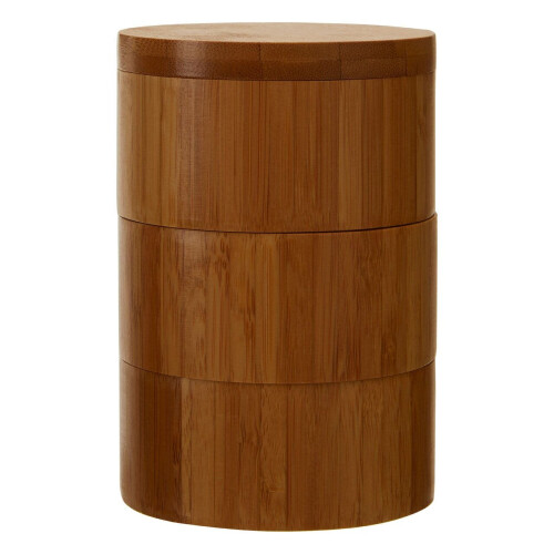 Premier Housewares BAMBOO NATURAL CYLINDRICAL STORAGE SET