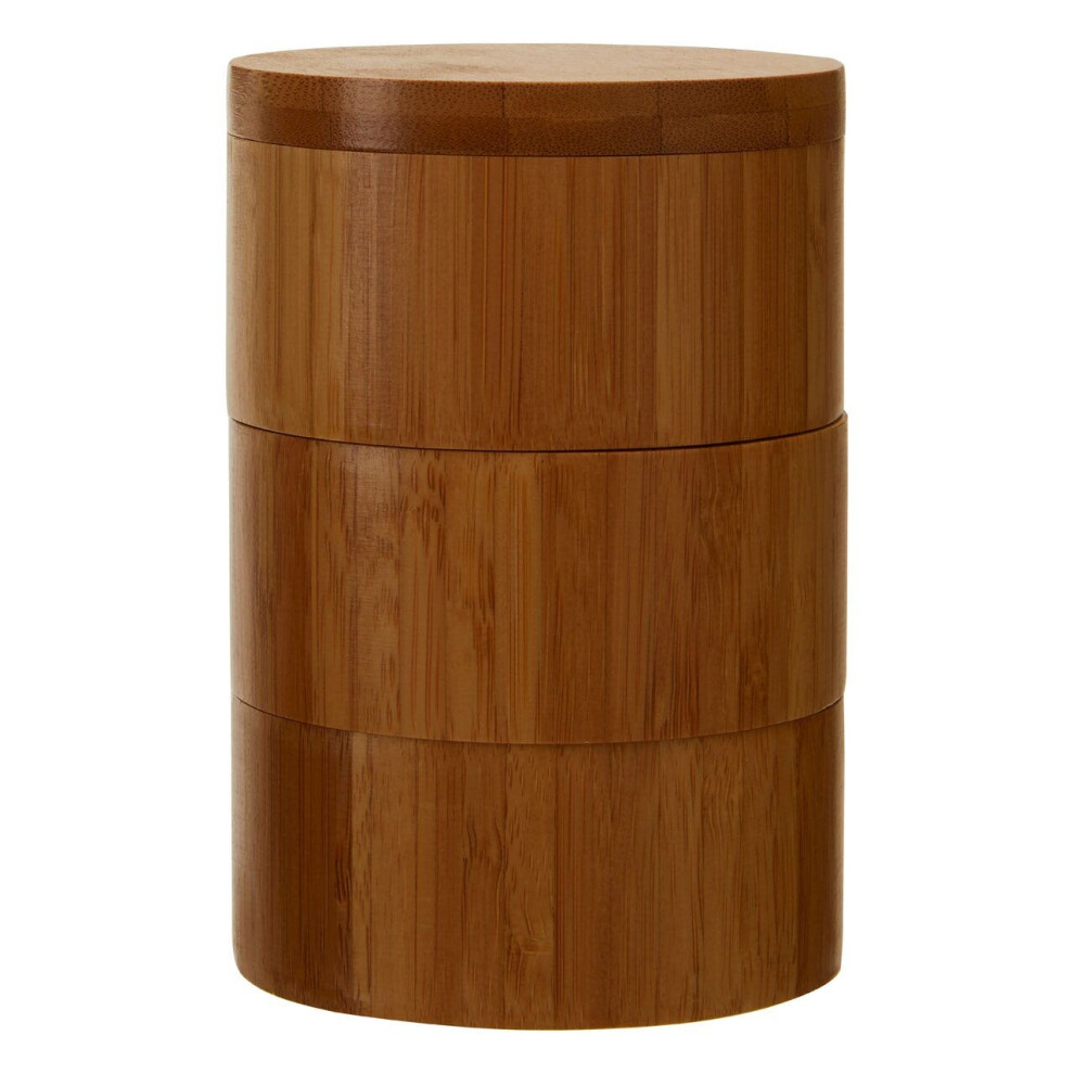 Premier Housewares Bamboo Natural Cylindrical Storage Set