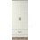 RD Furniture Ready assembled Classic 2 Door 2 Drawer Wardrobe Oak And White 1