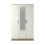 RD Furniture Ready assembled Classic 3 Door Mirrored Wardrobe Oak And White 1