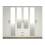 RD Furniture Ready assembled Classic 6 Door 4 Mirror Wardrobe Oak And White 1