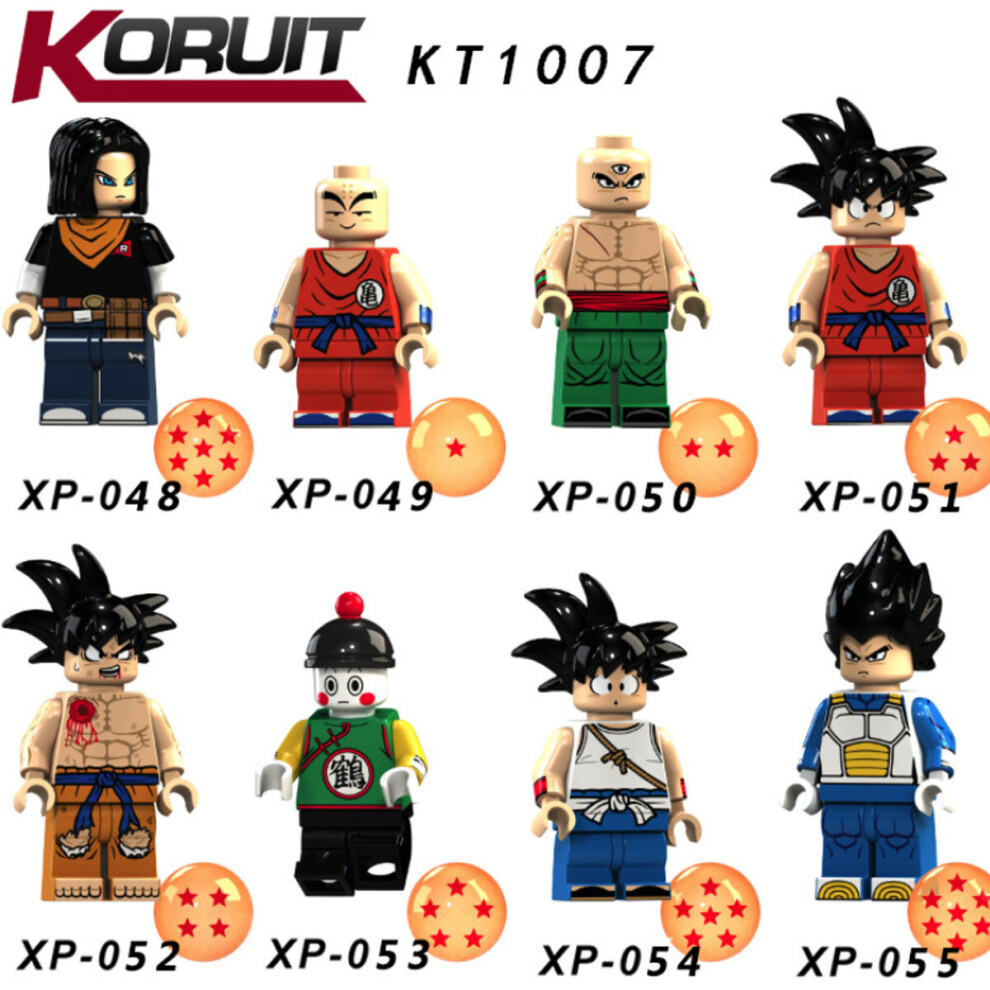 8PCS/SET Dragon Ball Mini Figuren BauklöTze Spielzeug Uk-image