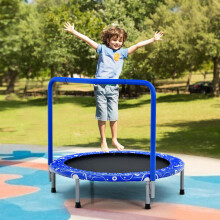 Folding Trampoline Toddler Mini Rebounder W/ Safety Cover & Handle
