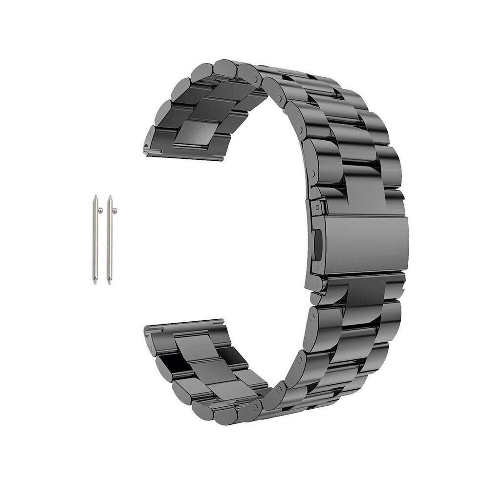 (Black, 20mm) Quick Release Bracelet 18mm 20mm 22mm 23mm Stainless Steel Replacemen watch band