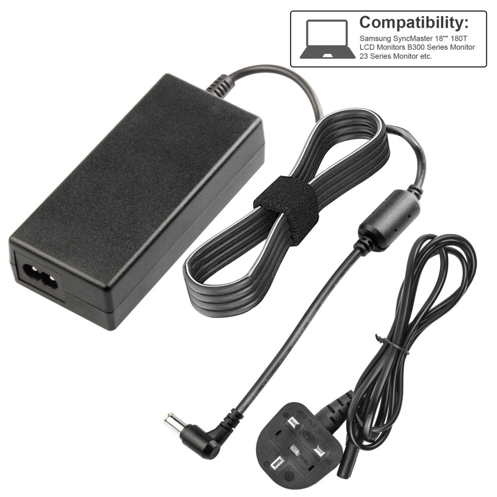 FUTUREBATT 14V 3A 42W AC Adapter Charger for Samsung SyncMaster LTM1555 LTN1565 S22B150N S22A330BW SA100 TV LCD LED Monitor