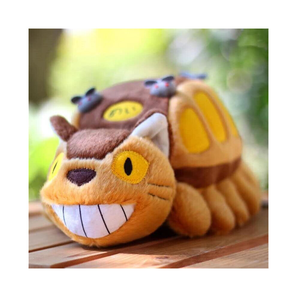 12" My Neighbor Totoro Cat Bus Plush Doll Catbus Soft Toy Stuffed Pillow Gifts