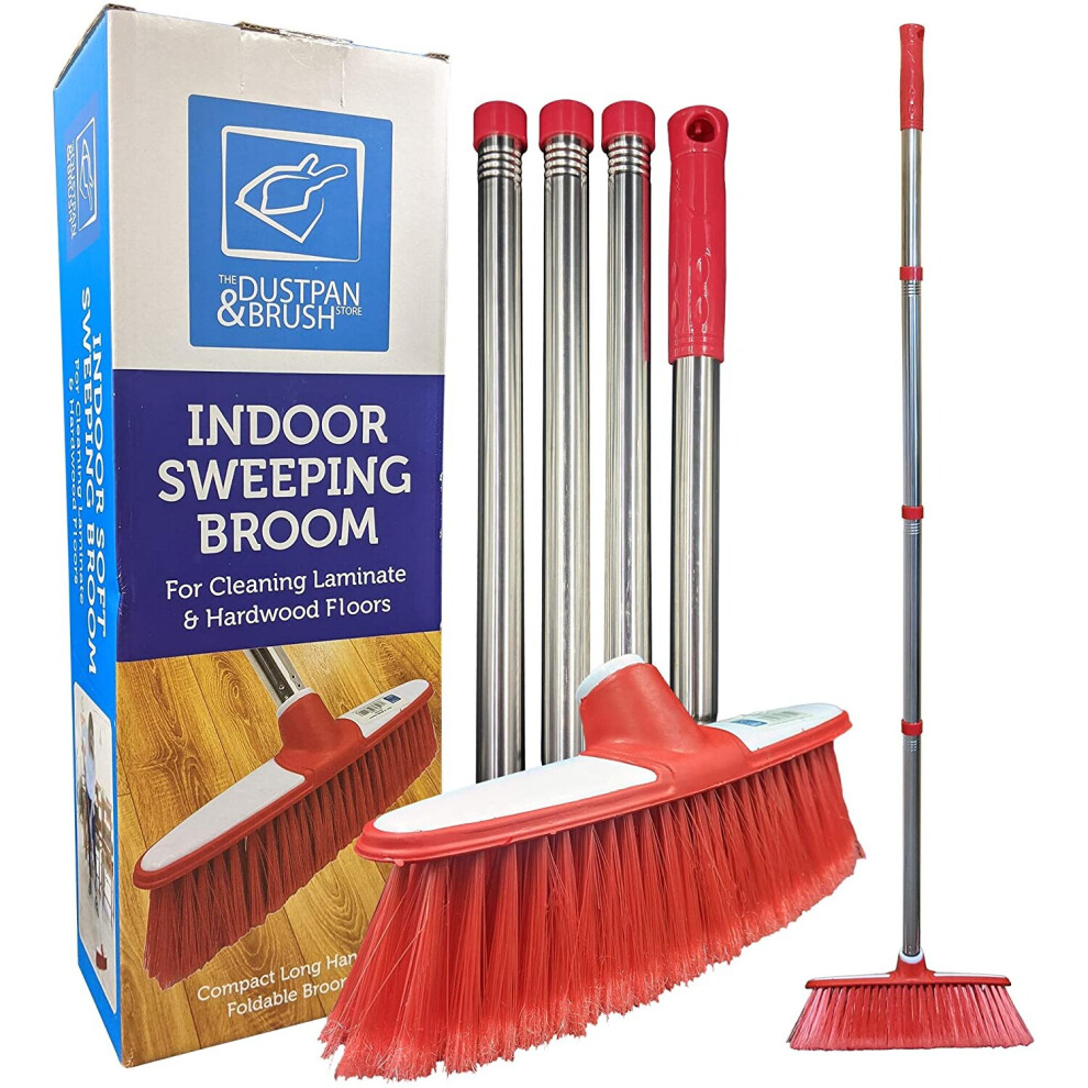 Soft Indoor Broom Long Handle Sweeping Brush Floor Cleaning Kitchen