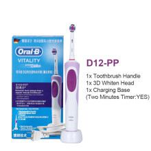 (Purple D12-PP) Oral B Electric Toothbrush VITALITY Braun D12 D12S