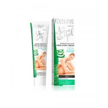 Eveline Cosmetics Active Epil Aloe Vera Depilatory Cream 125ml | Hair Removal Cream | Painless Hair Remover for Legs, Arms, Underarms & Bikini