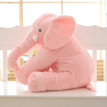 (Pink, 60cm) Baby Soft Plush Long Nose Elephant Sleep Pillow Kids Lumbar Cushion Toys Gifts