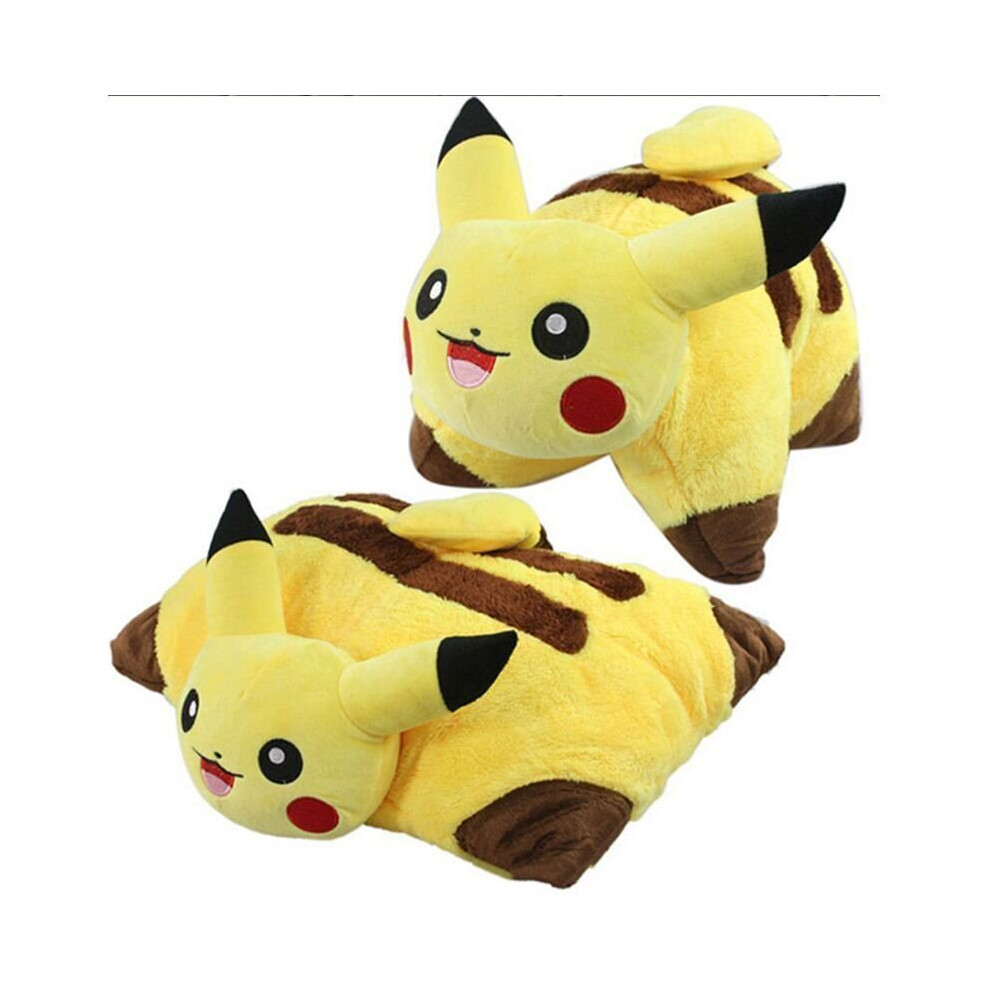 Pokemon Pikachu Pillow Cushion Foldable Pet Bed Kid Plush Stuffed Soft Toy Doll