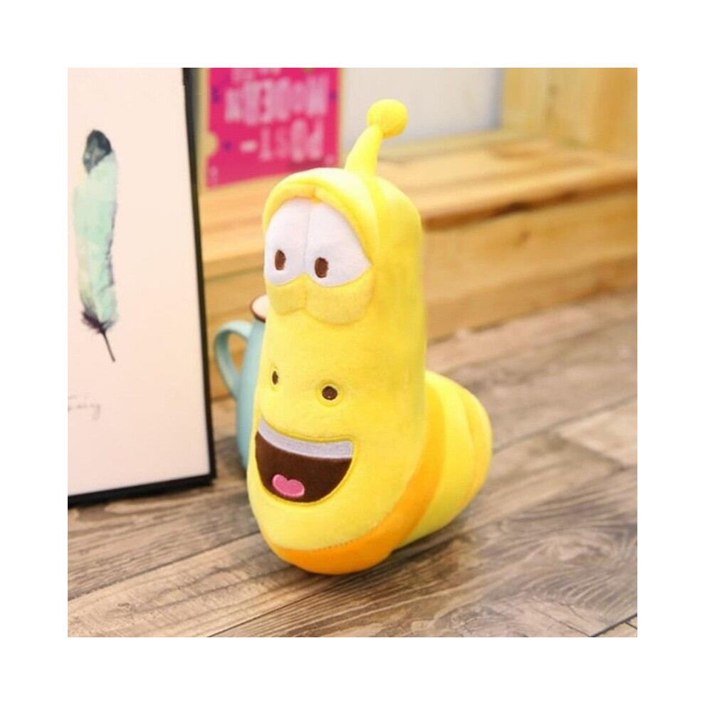 (, 10Cm) Korean Anime Fun Insect Slug Creative Larva Soft Plush Toys Stuffed Worm Dolls Yellow