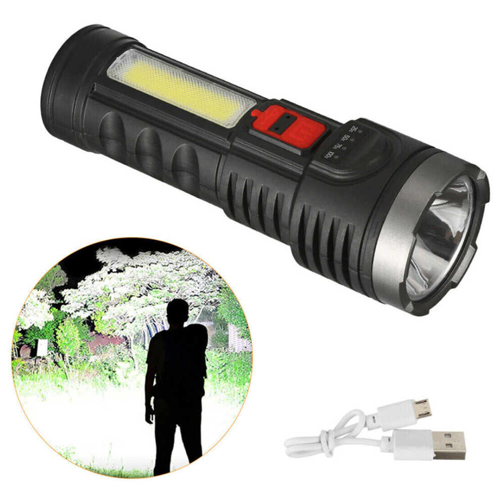 Super Bright 10000000LM Battery Torch Led Flashlight USB Rechargeable Tactical Lights