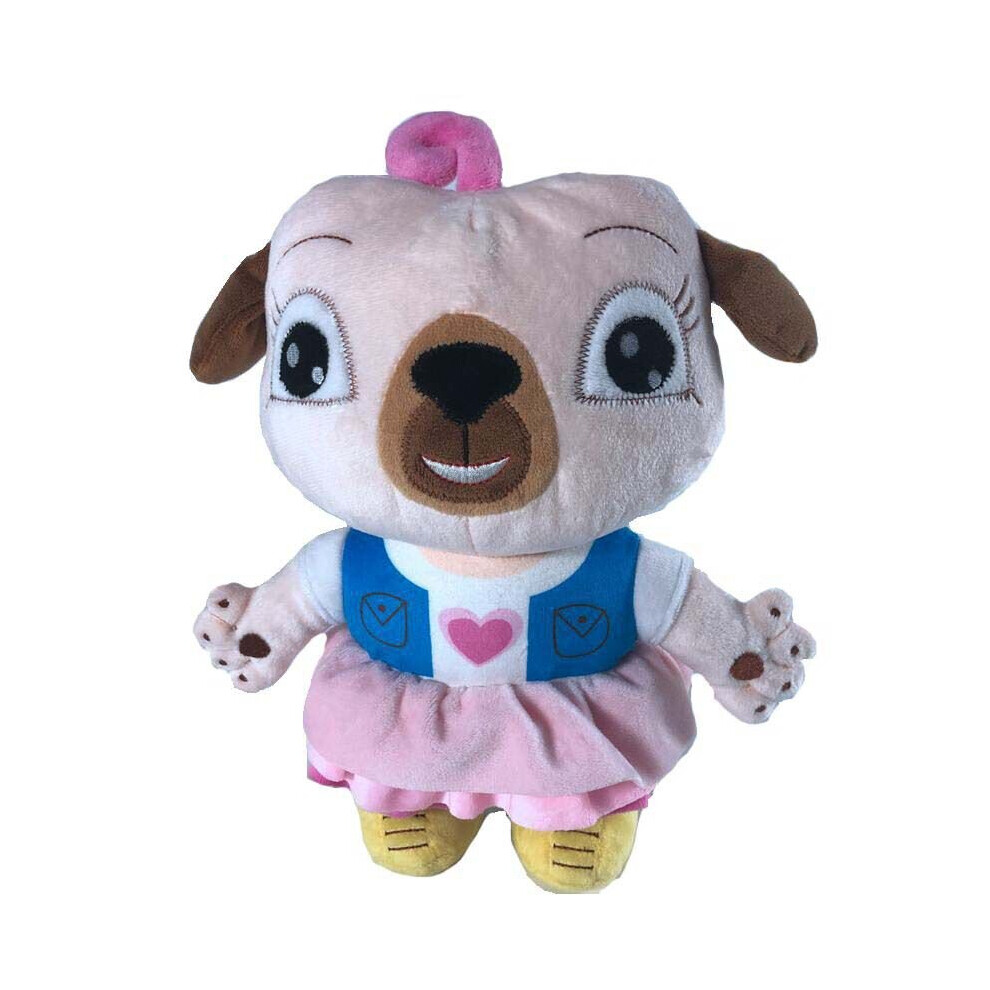 (Dog, 30cm) Chip and Potato Plush Toys Pug and Mouse Stuffed Animal Doll Cute Kids Gift