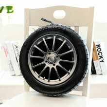 (Ordinary, 38cm) Pillow Car Wheel Tire Plush Cushion 3D Print Automobile Novelty Simulation Gift