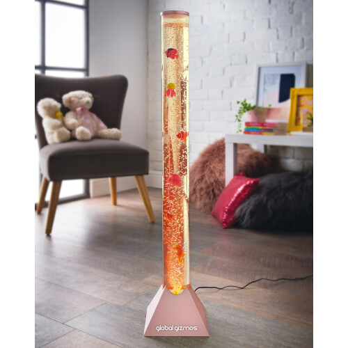 Global Gizmos 45159 Large Sea Creature Bubble Lamp / Rose Gold Base