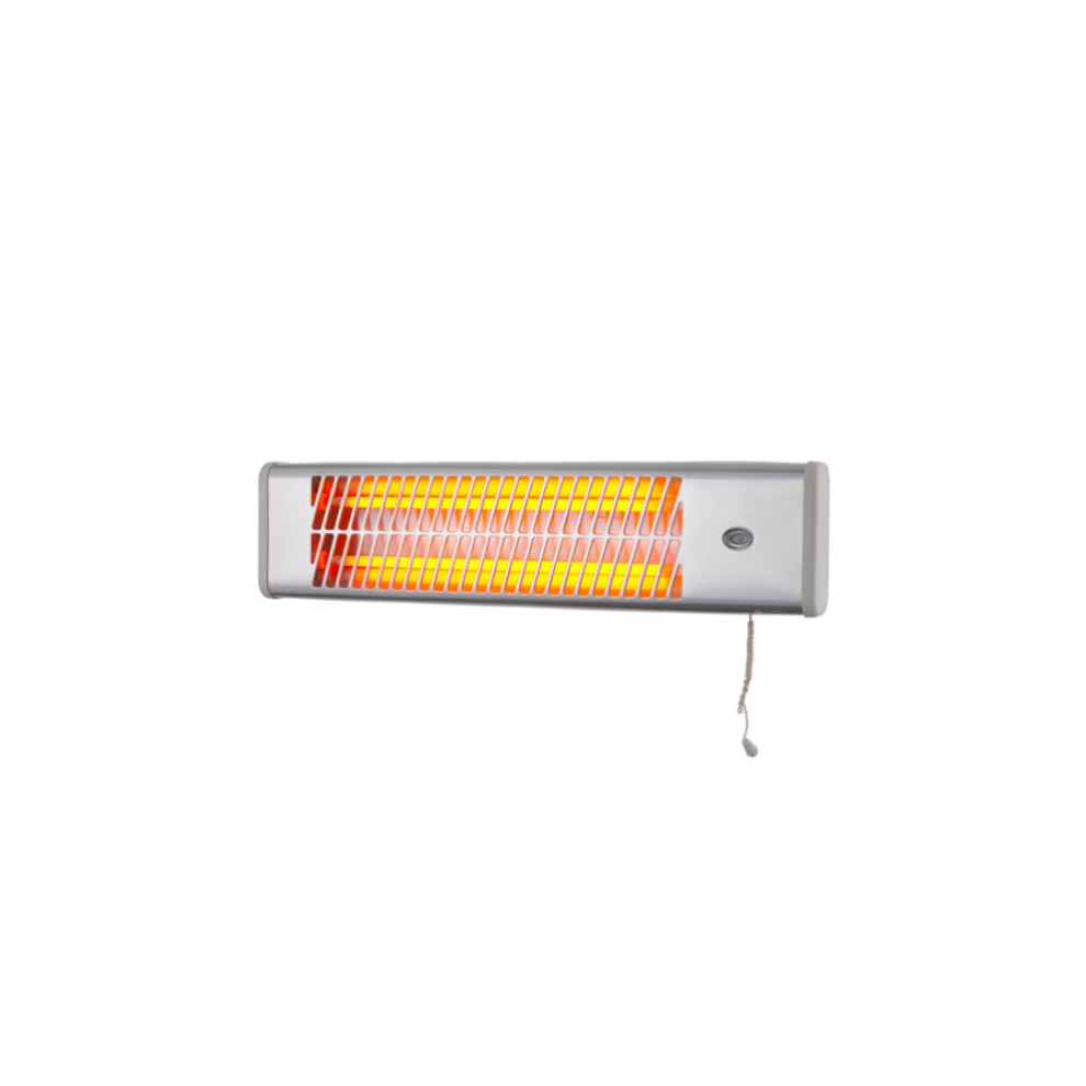 Quartz Infra Red Wall Mounted Heater 2 Heat Settings 600W/1200W