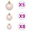 VidaXL vidaXL Artificial Pre-lit Christmas Tree with Ball Set Xmas Tree Black PVC 9