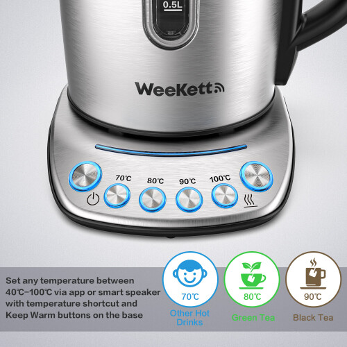 Smart Kettle WiFi by WEEKETT - Compatible with Alexa Google Home Siri 2