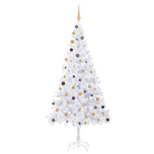 vidaXL Artificial Pre-lit Christmas Tree with Ball Set Xmas Tree 910 Branches