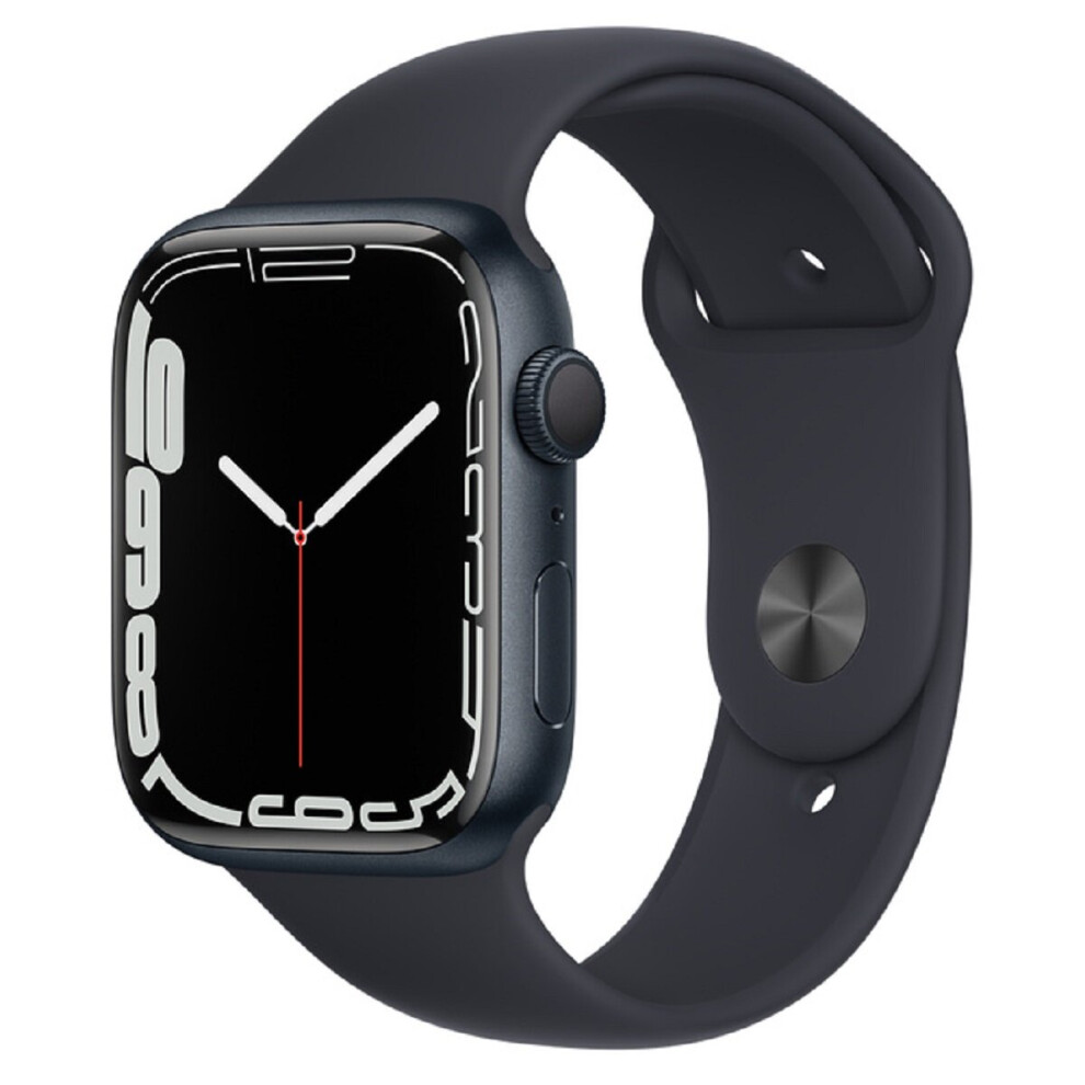 Apple Watch Series 7 Gps 45Mm Midnight Aluminium Case With Midnight Sport Band