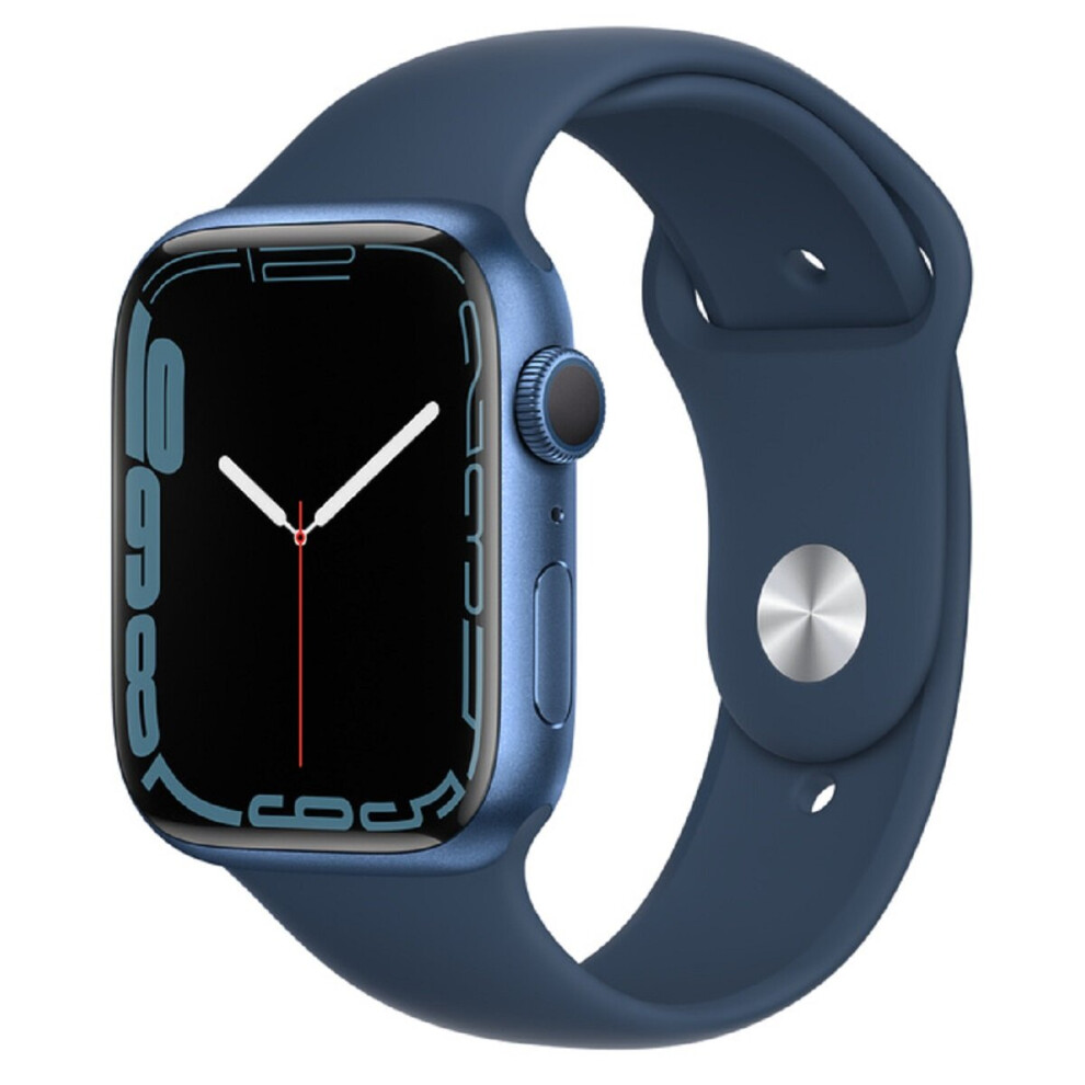 Apple Watch Series 7 GPS 45mm Blue Aluminium Case with Blue Sport Band