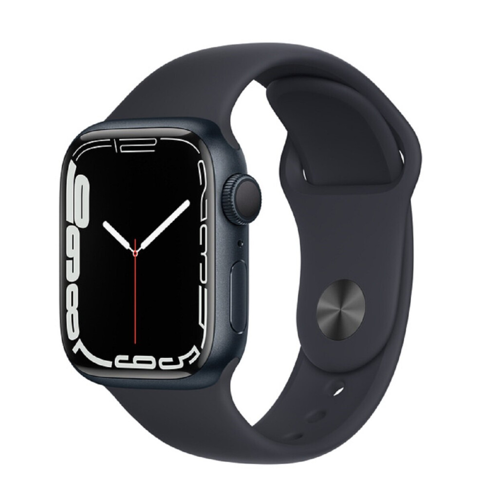 Apple Watch Series 7 GPS 41mm Midnight Aluminium Case with Midnight Sport Band