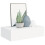 VidaXL vidaXL Wall-mounted Drawer Shelf White MDF Wall CabinetFloating Shelf Set 3