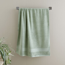 Catherine Lansfield Anti-Bacterial 100% Cotton Bath Towel, Sage