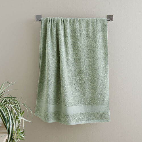 Catherine Lansfield Catherine Lansfield Anti-Bacterial 100% Cotton Bath Towel, Sage 1