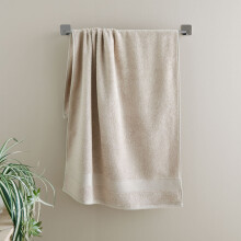 Catherine Lansfield Anti-Bacterial 100% Cotton Bath Towel, Natural