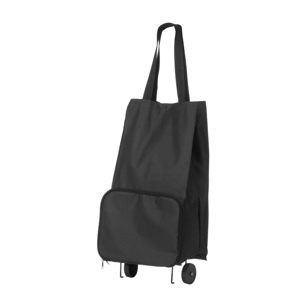 OXFORD BLACK FABRIC TROLLEY BAG