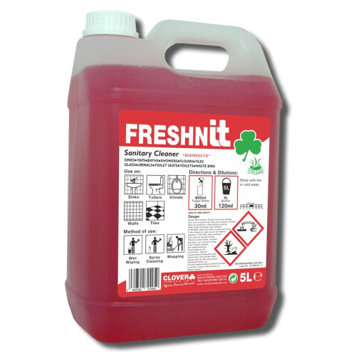 Clover FreshnIT Perfumed Sanitary Cleaner  ~ 2x5 Litre