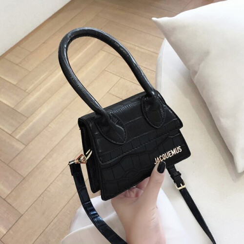 (black China, 15X6X11cm) Sac Luxuy Brand PU Leather Shoulder Bag Women Handbag 2021 Fashion Letter Design Mini Crossbody Bag Office Lady Tote Small Purse