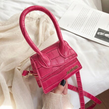 (rose red China, 15X6X11cm) Sac Luxuy Brand PU Leather Shoulder Bag Women Handbag 2021 Fashion Letter Design Mini Crossbody Bag Office Lady Tote Small Purse
