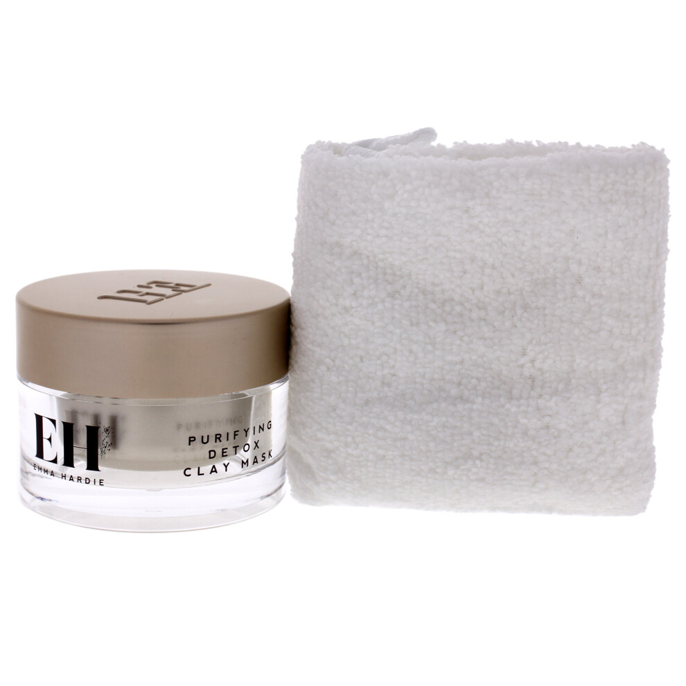 Emma Hardie Purifying Pink Clay Detox Mask with Cleansing Cloth 1.7 oz Cleanser