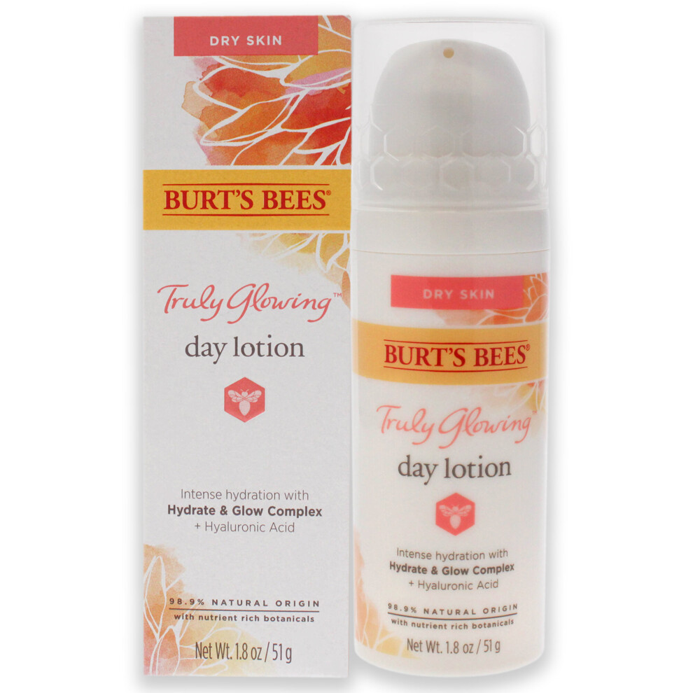 Burts Bees Truly Glowing Day Lotion - Dry Skin for Unisex 1.8 oz Moisturizer