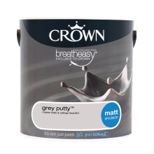 Crown Matt Breatheasy Solvent Free - GREY PUTTY - 2.5L